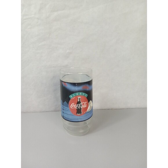 Vintage Coca-Cola‎ "Always Cool" Drinking  Glasss Polar Bear 1990's - Picture 3 of 7